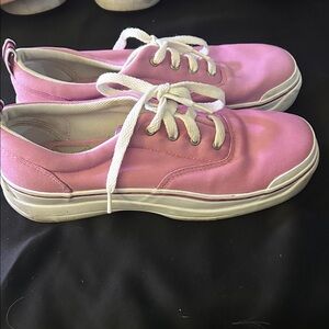Keds Pink Canvas Sneakers with White Laces